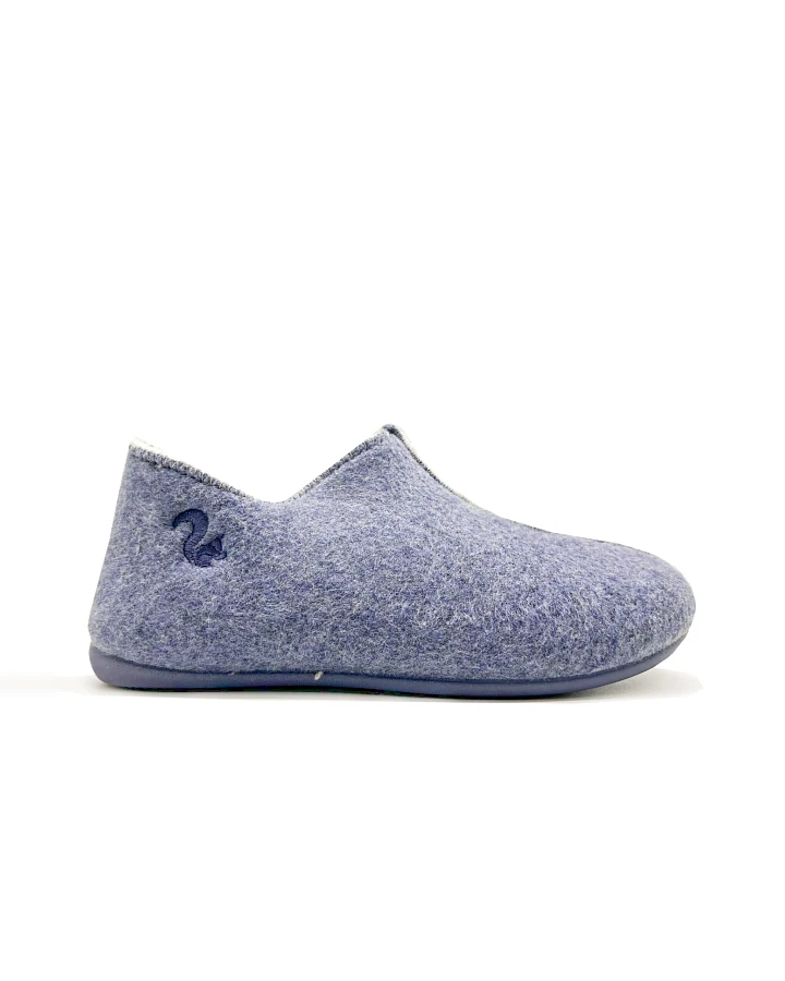 thies Damen vegan Slipper Stiefel Blau
