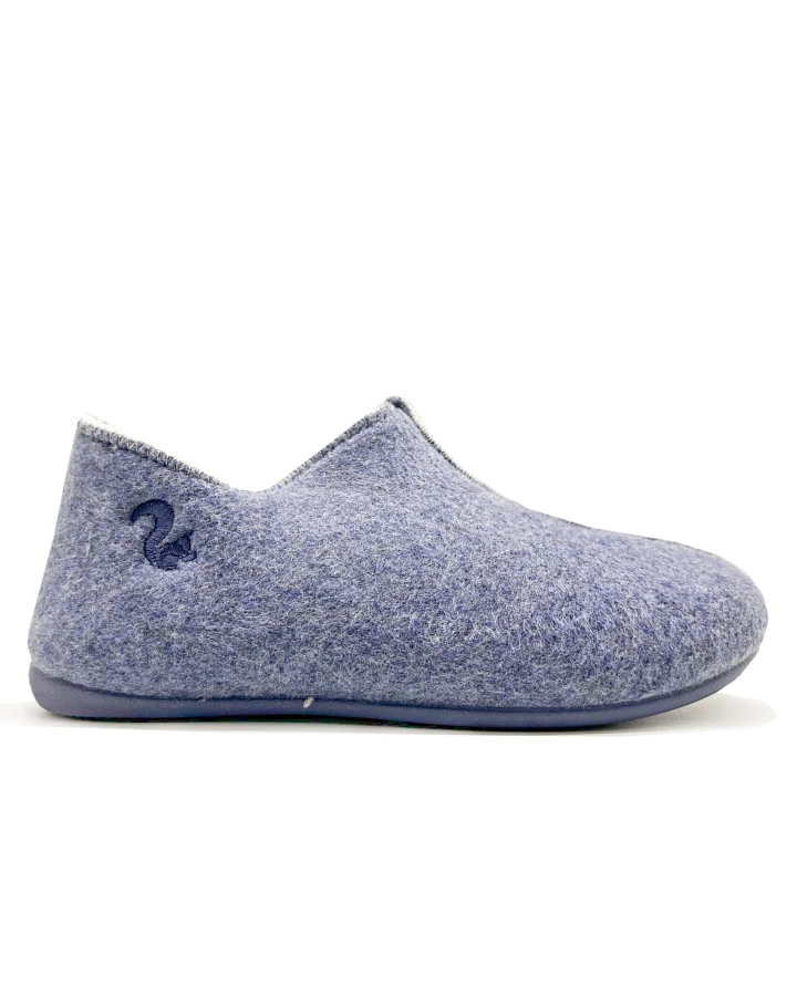 thies Damen vegan Slipper Stiefel Blau