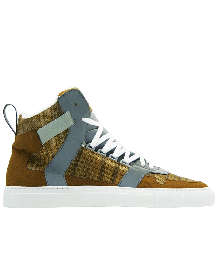 nat-2 Herren vegan Sneaker Holzwürfel Braun