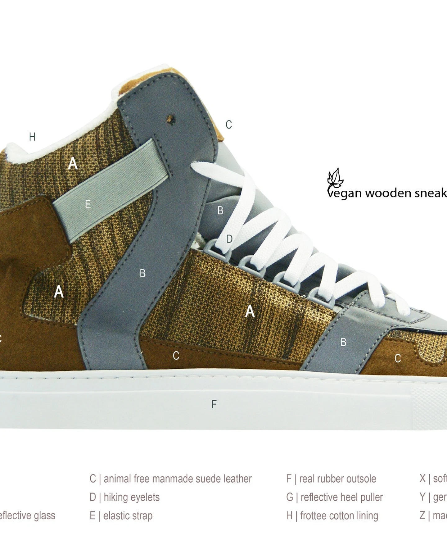 nat-2 Herren vegan Sneaker Holzwürfel Braun – Ansicht 2