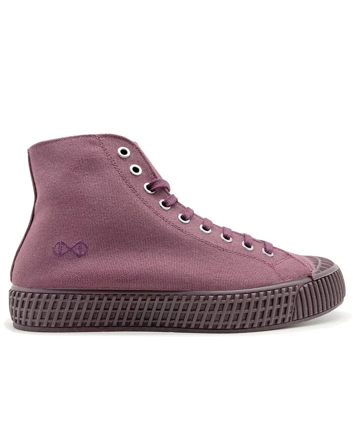 nat-2 Damen vegan Sneaker Mono Brombeere Lila