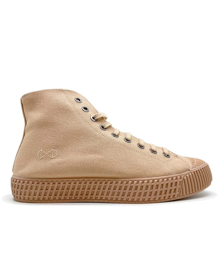 nat-2 Damen vegan Sneaker Mono Rose Braun