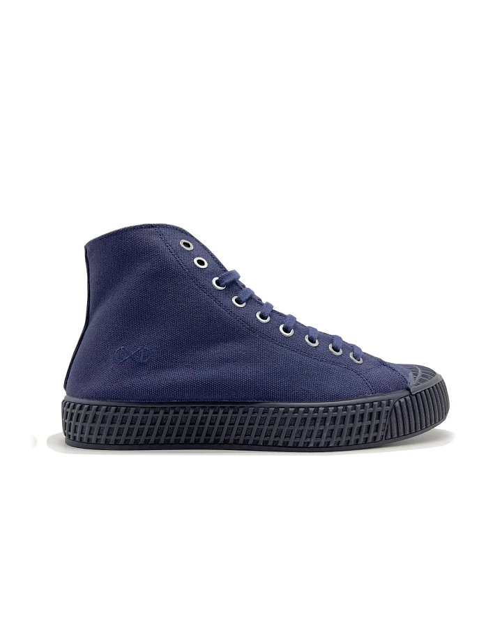 nat-2 Herren vegan Sneaker Mono Marineblau