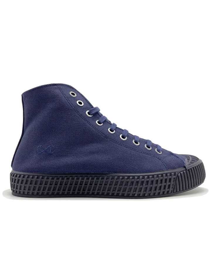 nat-2 Herren vegan Sneaker Mono Marineblau