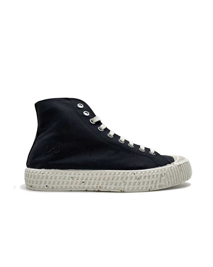 nat-2 Herren vegan Sneaker Mono Eta Wasserdicht Schwarz