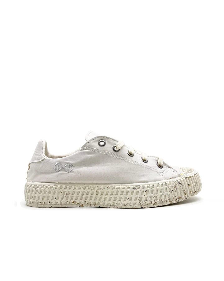 nat-2 Herren vegan Sneaker Mono Eta Low Waterproof White Stone