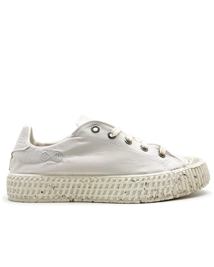 nat-2 Herren vegan Sneaker Mono Eta Low Waterproof White Stone