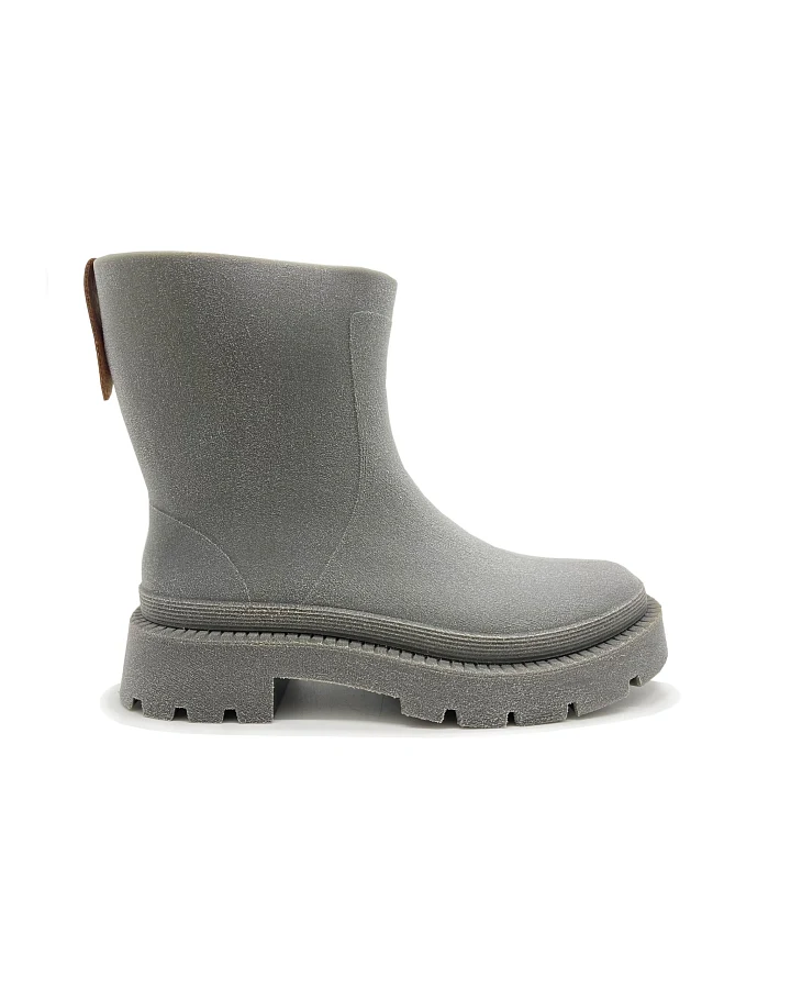 nat-2 Damen vegan Regenstiefel Bio Boot 100% Wasserdicht Grau Grün