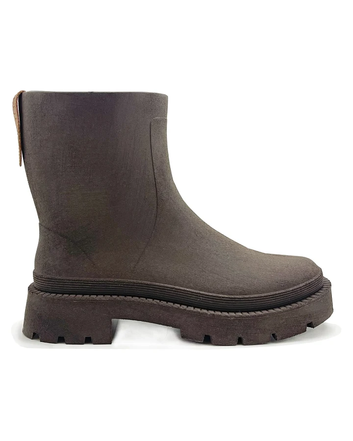 nat-2 Damen vegan Regenstiefel Bio Boot 100% Wasserdicht Braun