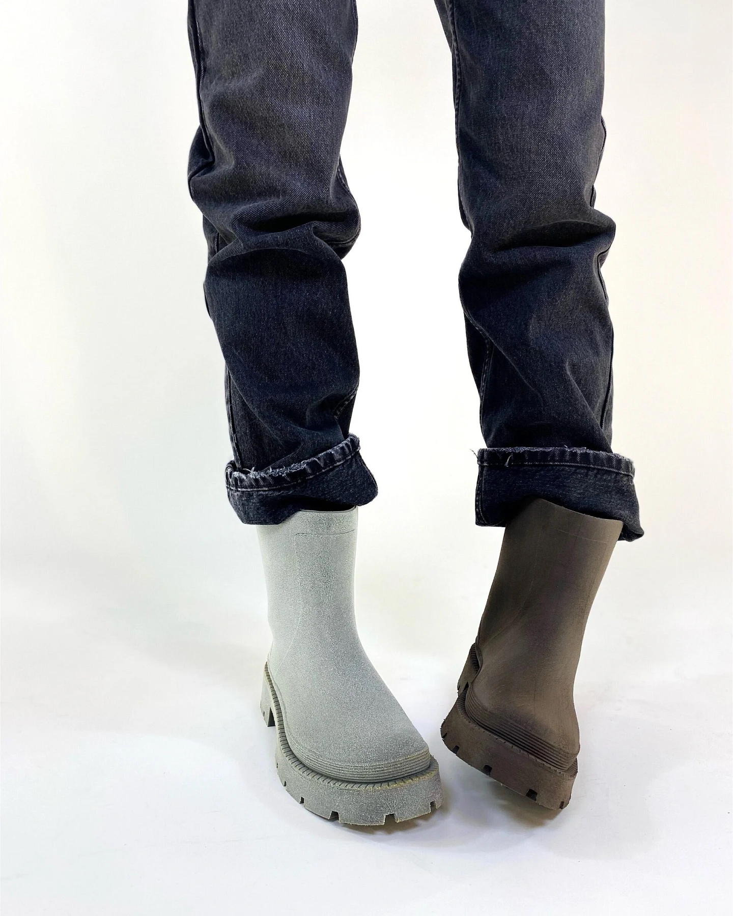 nat-2 Damen vegan Regenstiefel Bio Boot 100% Wasserdicht Braun – Ansicht 2