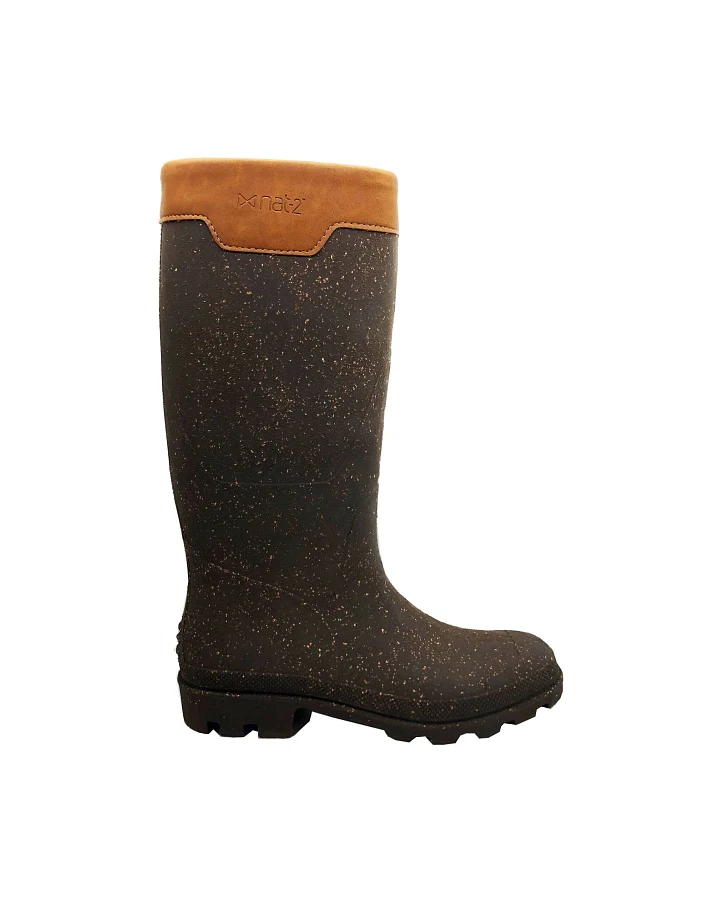 nat-2 Herren vegan Regenstiefel Rugged Prime Bully Cork 100% Wasserdicht Braun