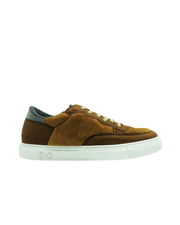 nat-2 Herren vegan Sneaker Fungi Braun & Weiß