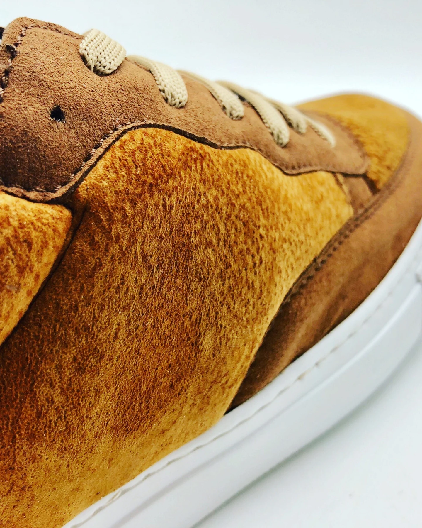 nat-2 Herren vegan Sneaker Fungi Braun & Weiß – Ansicht 2