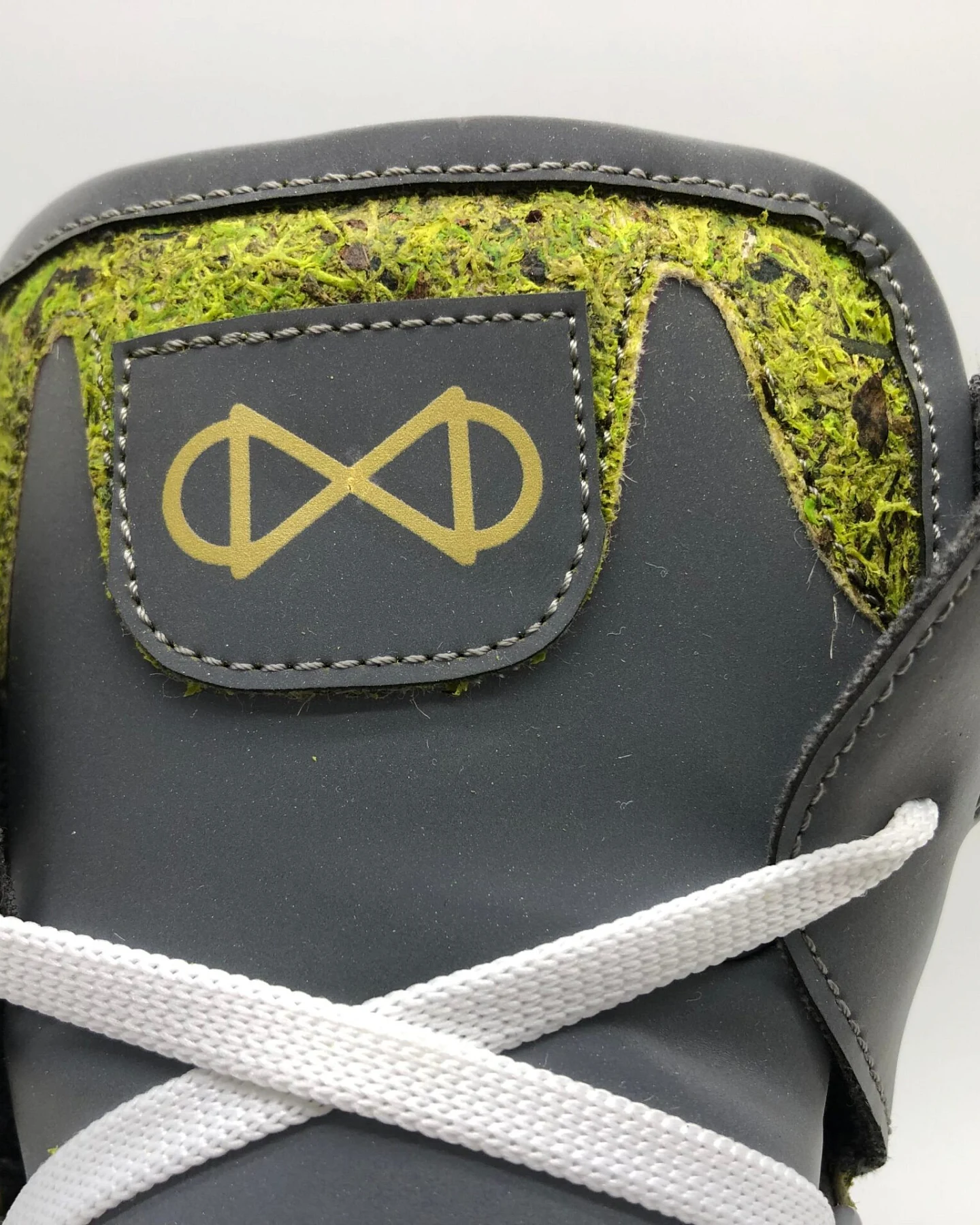 nat-2 Herren vegan Sneaker Moss Cube Reflective Weiß & Grün – Ansicht 2