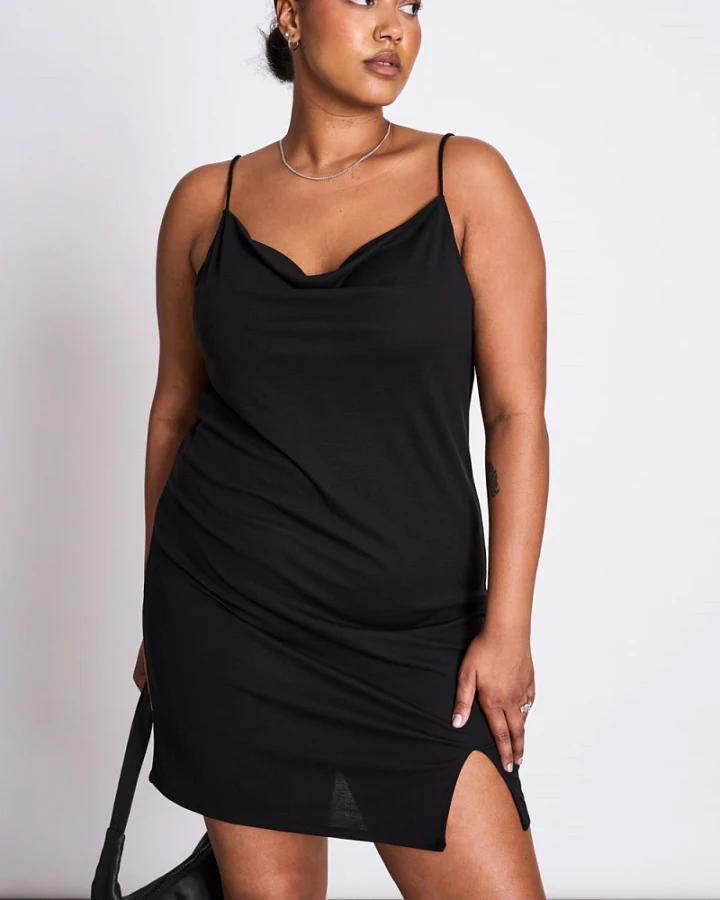 JAN 'N JUNE Damen vegan Minikleid Helen Schwarz