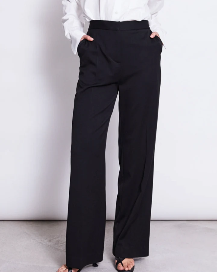 JAN 'N JUNE Damen vegan Hose Coralia Schwarz