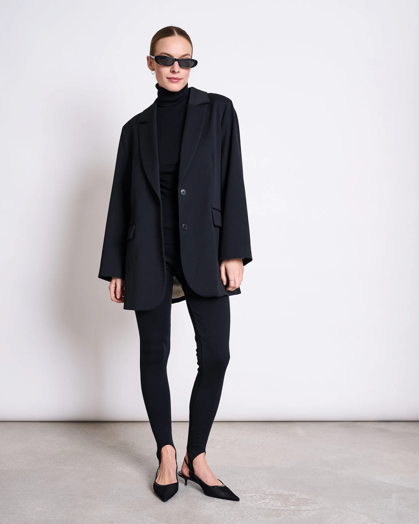 JAN 'N JUNE Damen vegan Leggings Steigbügel Schwarz – Ansicht 2