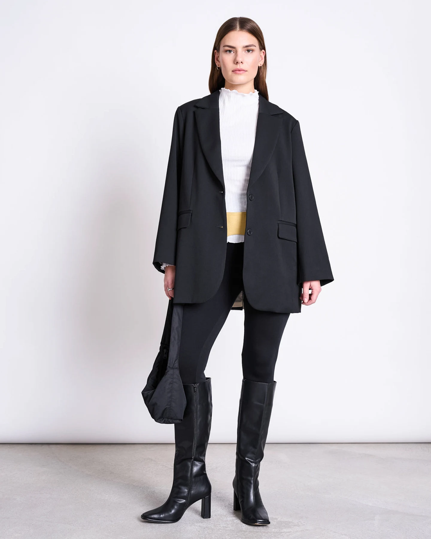 JAN 'N JUNE Damen vegan Basic Leggings Schwarz – Ansicht 2
