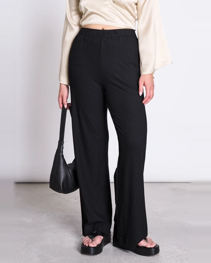 JAN 'N JUNE Damen vegan Hose Smilla Schwarz