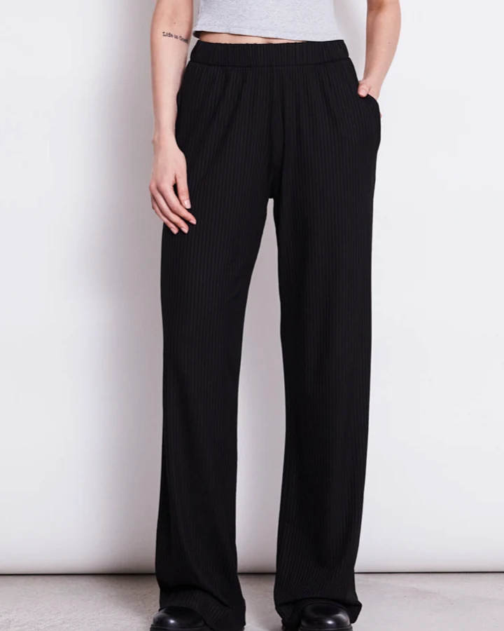 JAN 'N JUNE Damen vegan Hose Smilla Schwarz