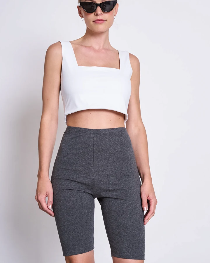 JAN 'N JUNE Damen vegan Crop Top Cancun Weiß