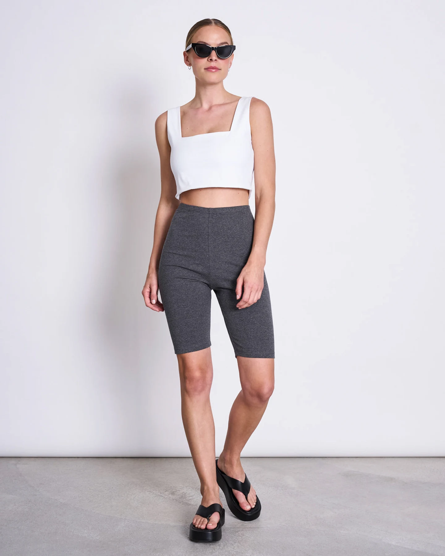 JAN 'N JUNE Damen vegan Crop Top Cancun Weiß – Ansicht 2