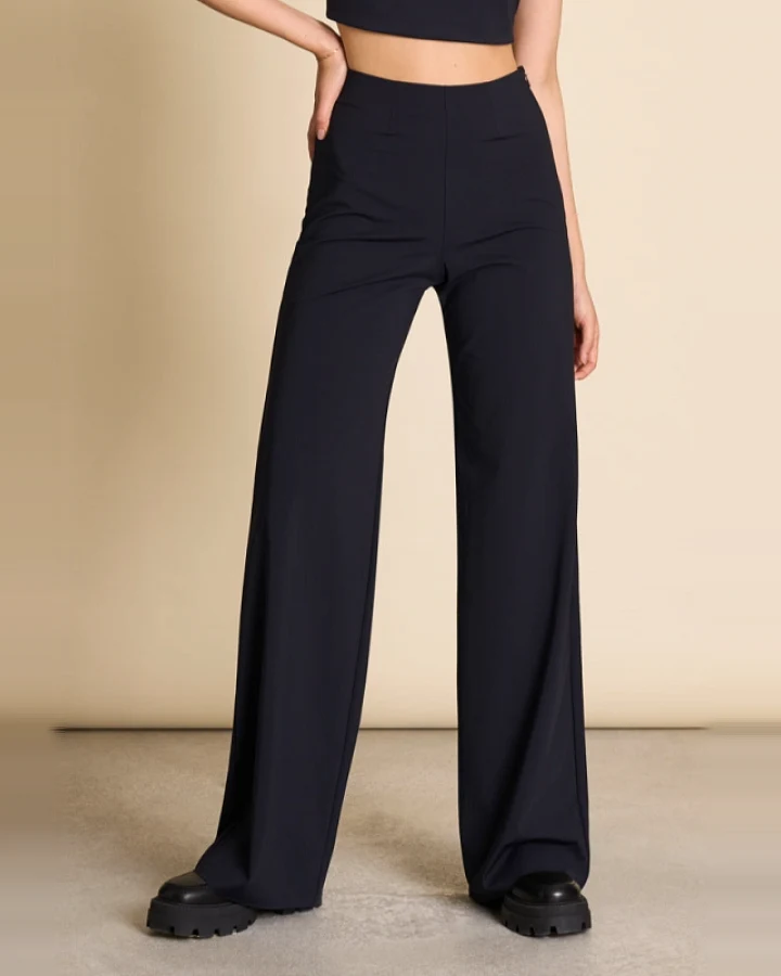 JAN 'N JUNE Damen vegan Hose Marlene Schwarz