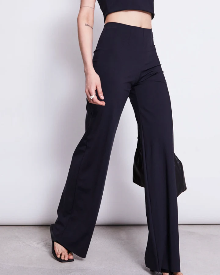 JAN 'N JUNE Damen vegan Hose Marlene Schwarz
