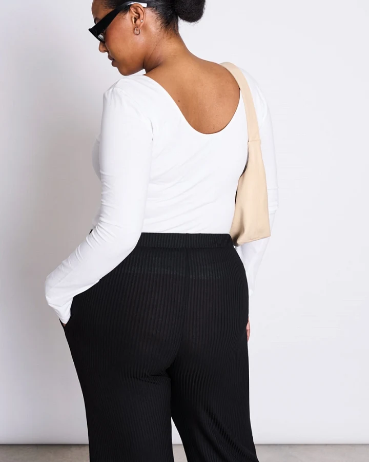 JAN 'N JUNE Damen vegan T-Shirt Longsleeve Leon Soft White
