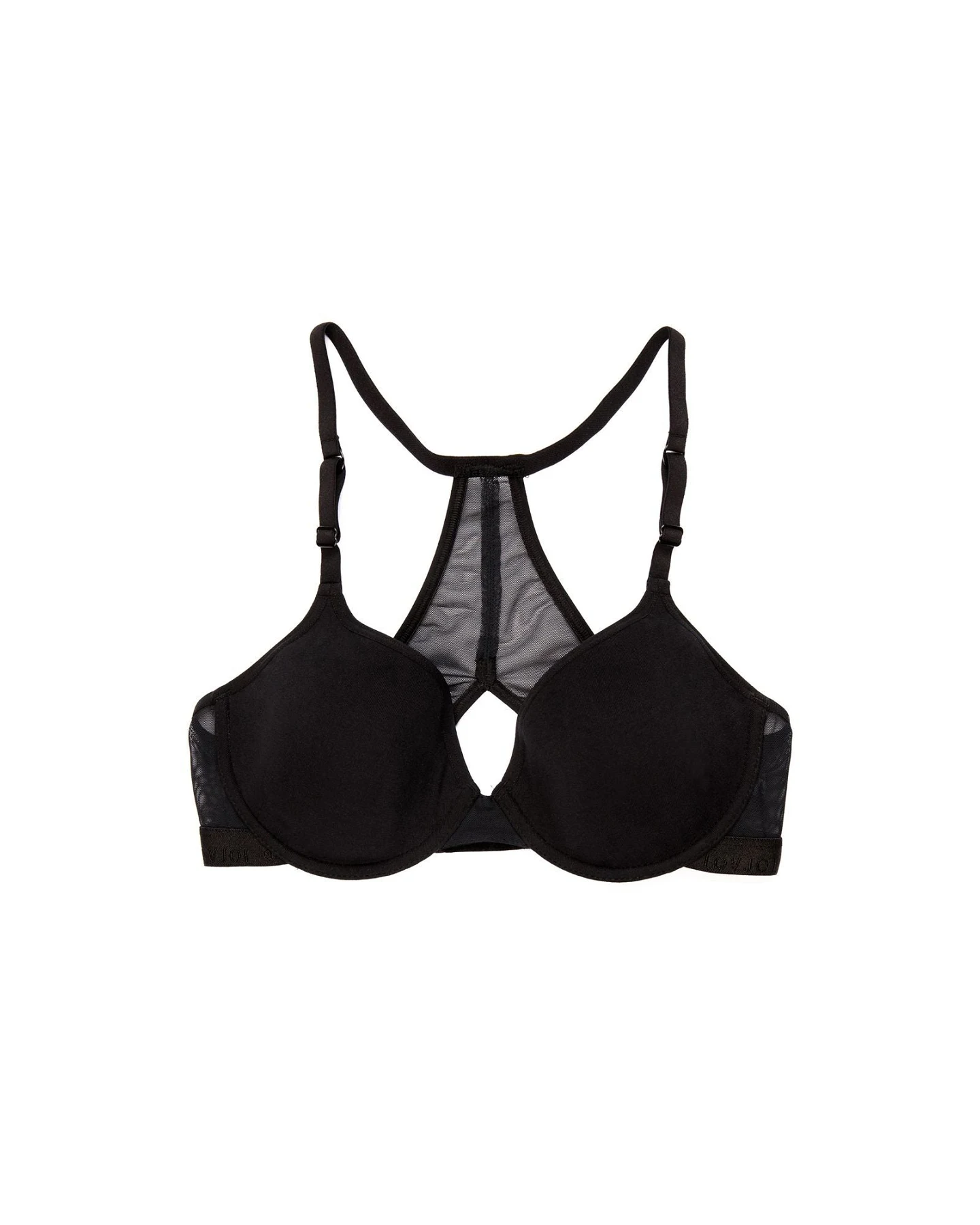 LOVJOI Damen vegan Bh Voodoo Lily Schwarz – Ansicht 2