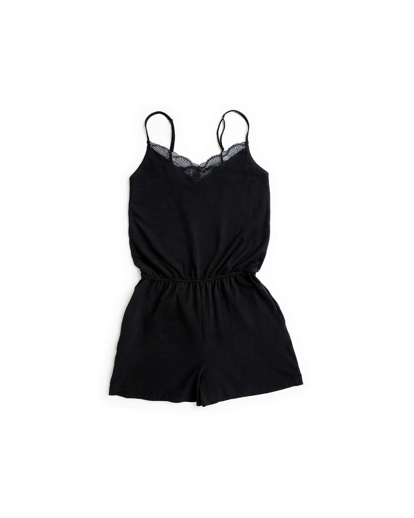 LOVJOI Damen vegan Jumpsuit Orquidea Schwarz – Ansicht 2