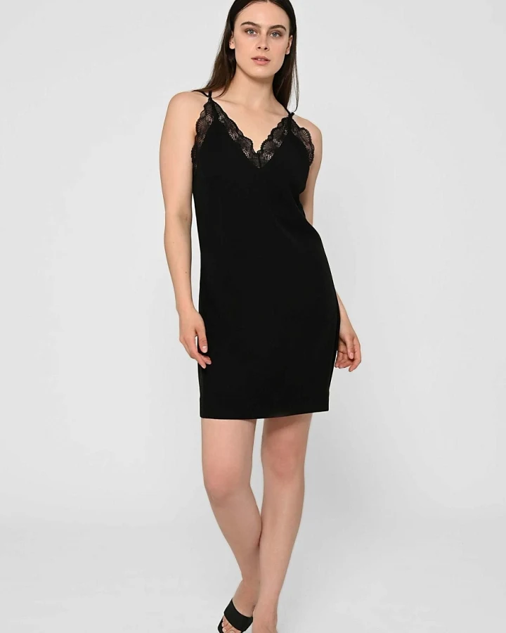 LOVJOI Damen vegan Kleid Pacaja Schwarz