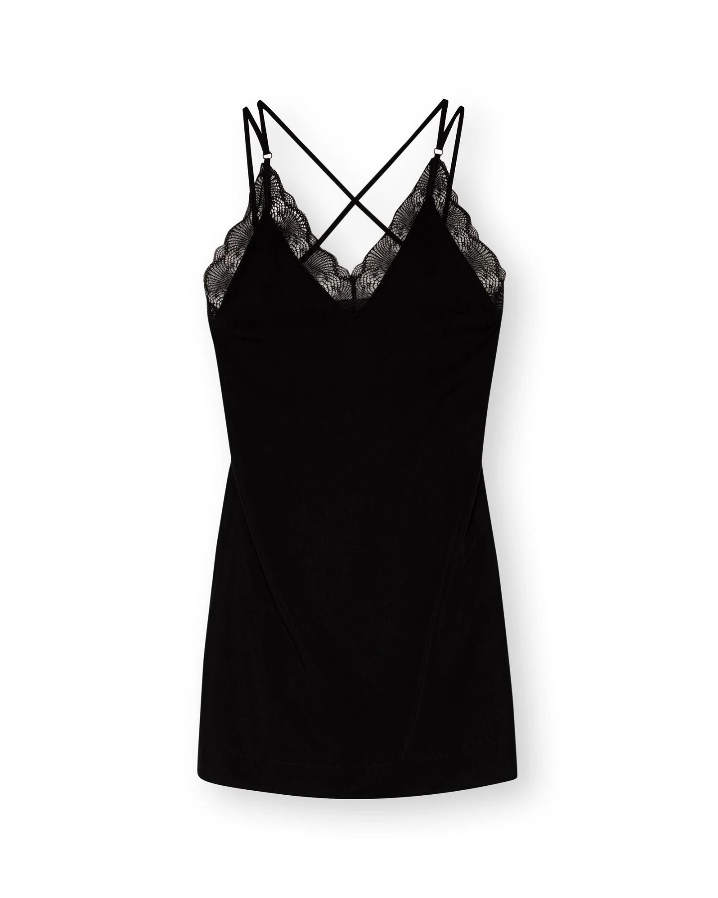 LOVJOI Damen vegan Kleid Pacaja Schwarz – Ansicht 2