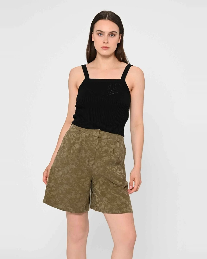 LOVJOI Damen vegan Kurze Hose Cabanaa Olivia Grün