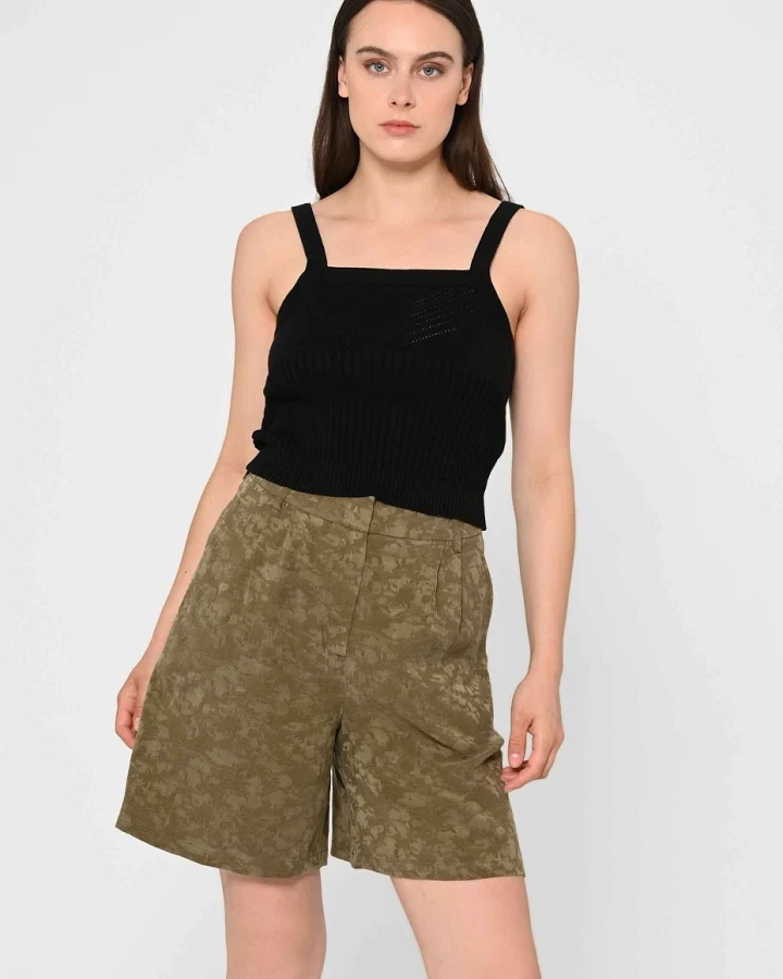 LOVJOI Damen vegan Kurze Hose Cabanaa Olivia Grün