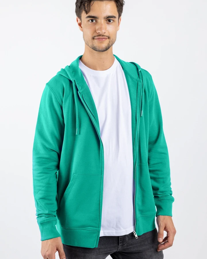 TORLAND Herren vegan Zip Hoodie Connector Go Green
