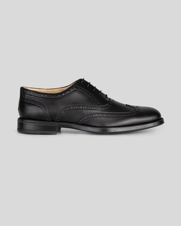 Solari Milano Herren vegan Oxford Brogue Schwarz