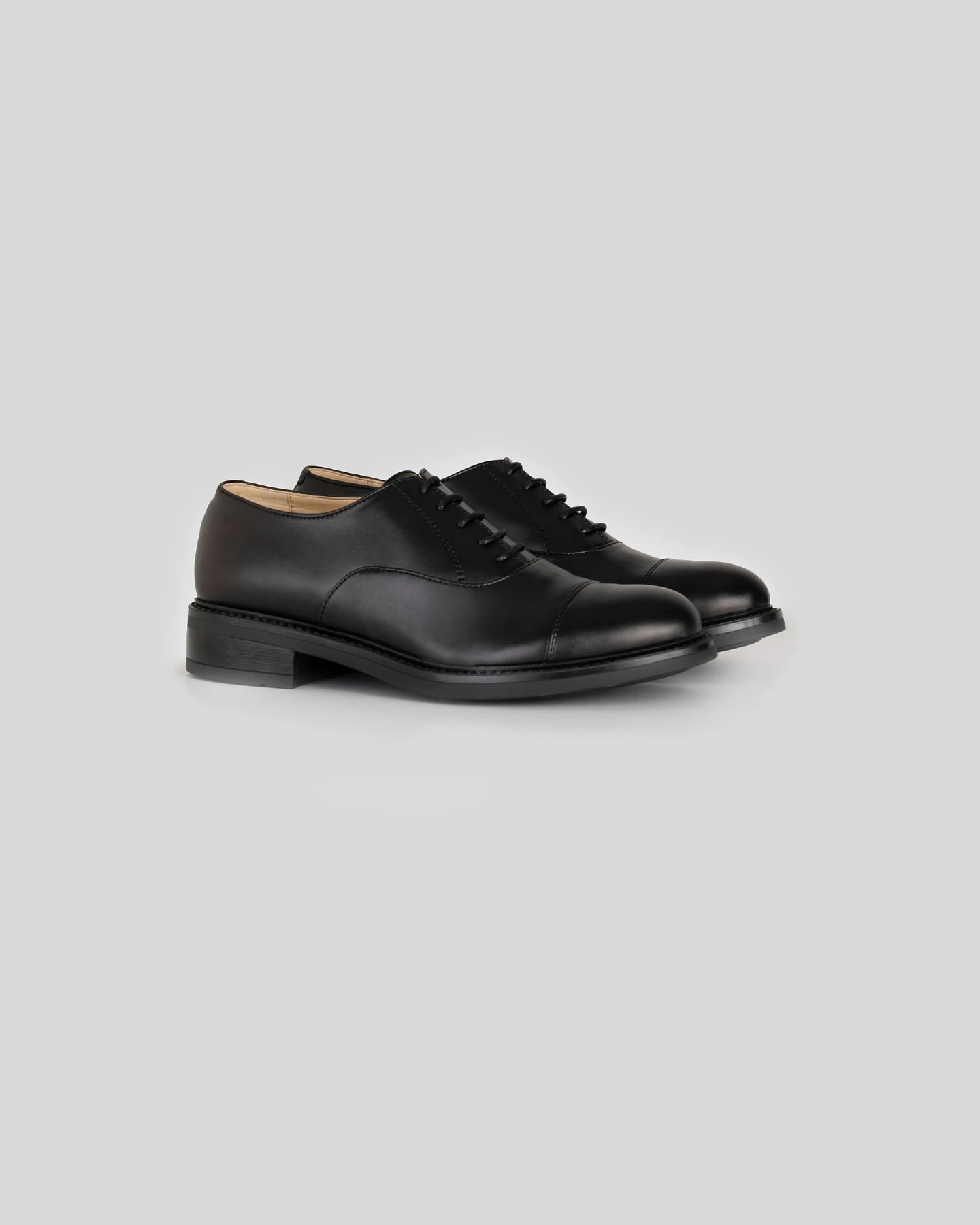 Solari Milano Damen vegan Oxford Schwarz – Ansicht 2