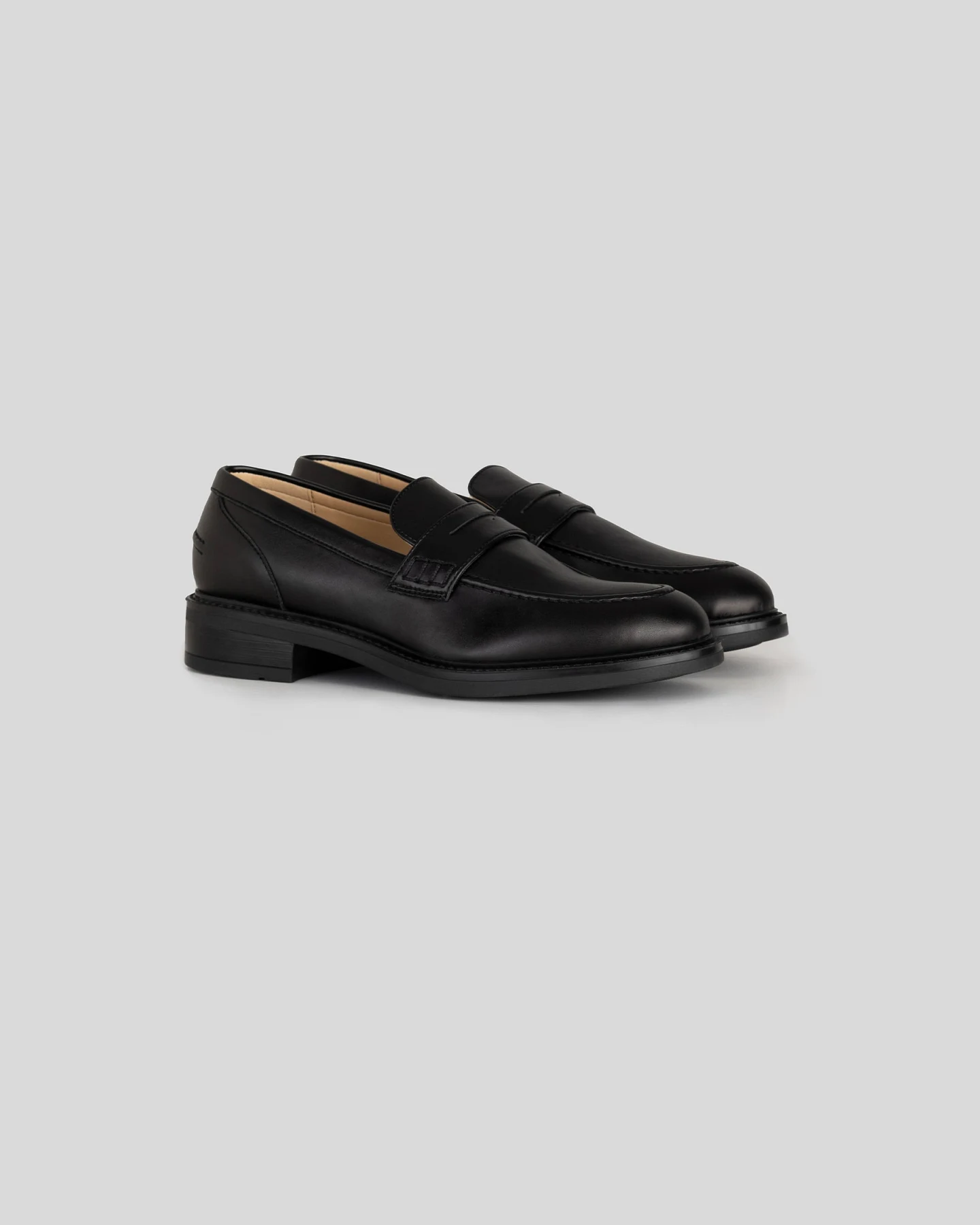 Solari Milano Damen vegan Loafer Schwarz – Ansicht 2