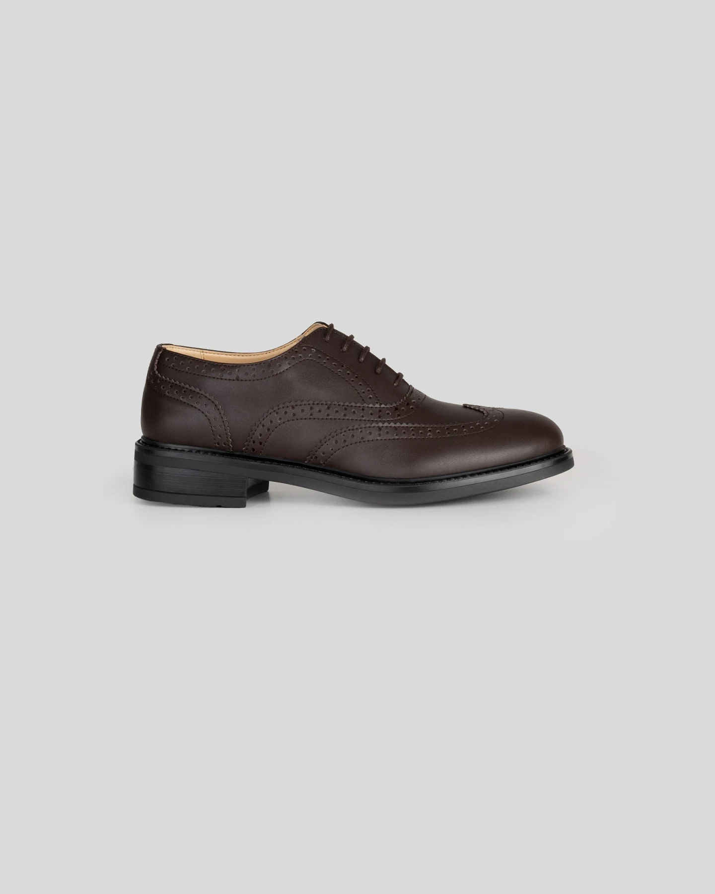 Solari Milano Damen vegan Oxford Brogue Braun – Ansicht 2