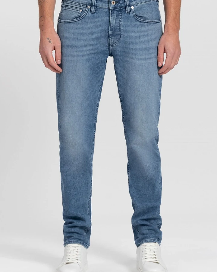Kuyichi Herren vegan Jeans Straight Nick Daily Fresh Blau