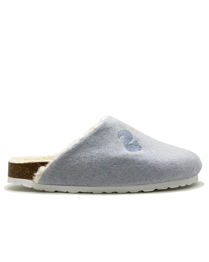 thies Damen vegan Clog Biologisch Bio Hellblau