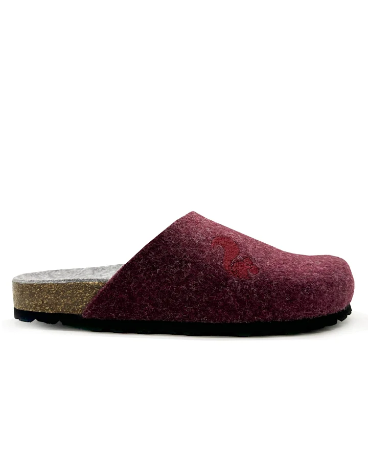thies Damen vegan Clogs Recycled Pet Bio Vino Rot