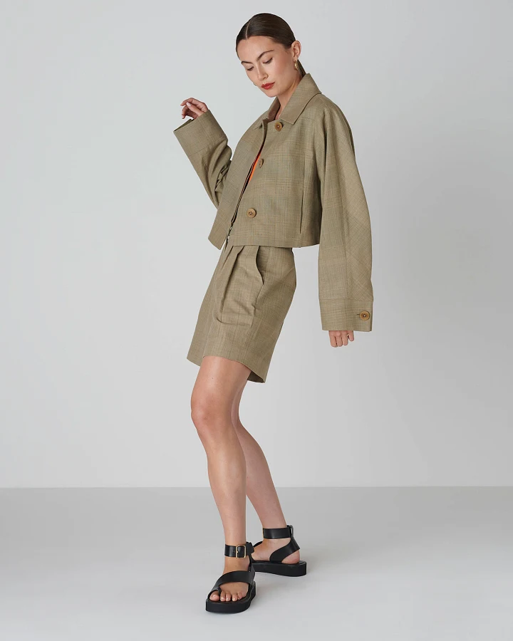 Floria Collective Damen vegan Jacke June Sagegreen