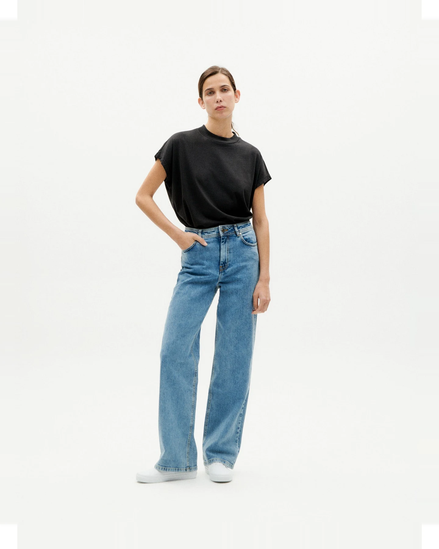 Thinking MU Damen vegan Denim Theresa Light Clean – Ansicht 2