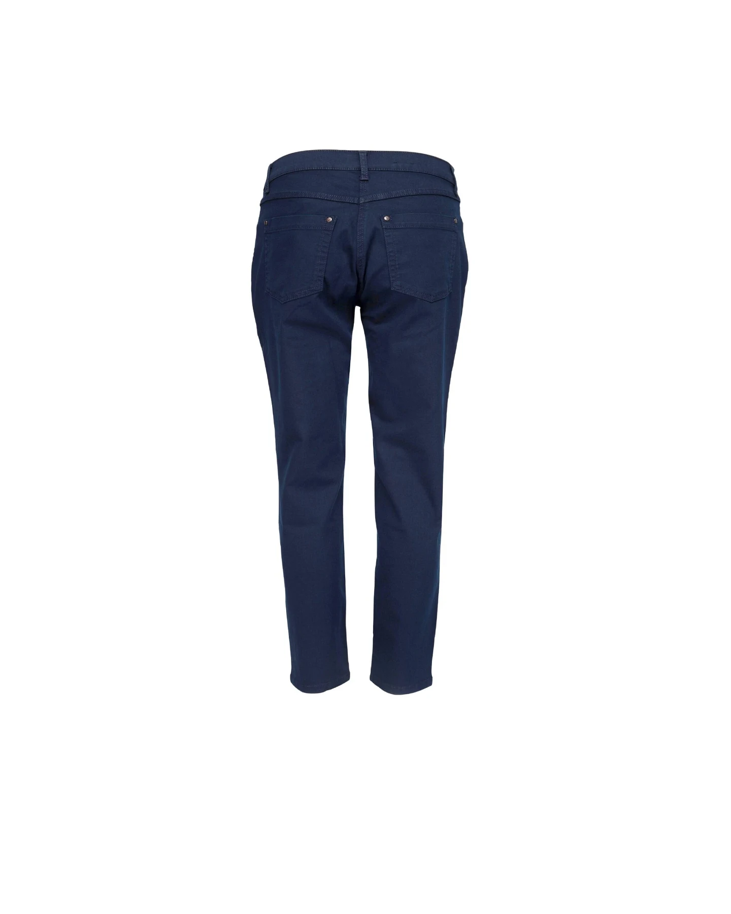 LAURIE Damen vegan Hose Laura Slim Kurz Länge Navy – Ansicht 2