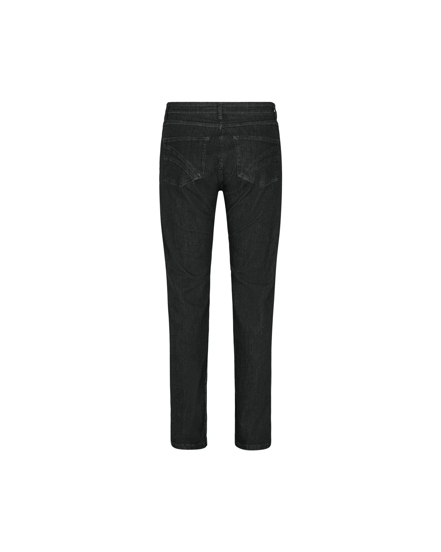 LAURIE Damen vegan Jeans Laura Slim Medium Length Ecolabel Washed Black Denim – Ansicht 2