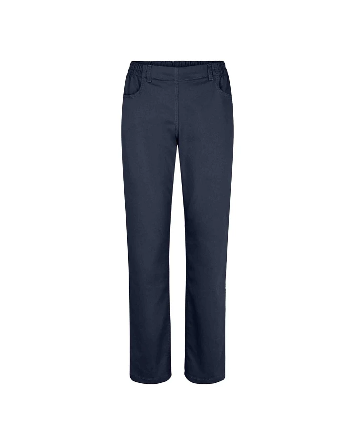 LAURIE Damen vegan Hose Violet Relaxed Medium Length Navy