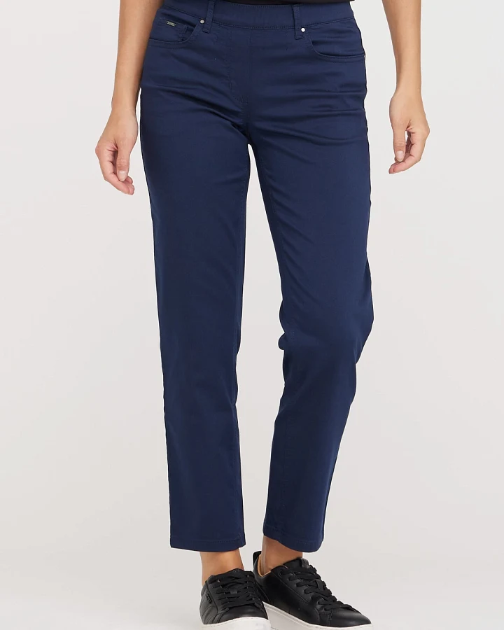 LAURIE Damen vegan Hose Hannah Regular Extra Short Length Navy