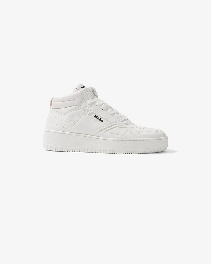 MoEa Herren vegan Sneaker Gen1 Mid Trauben Voll Weiß